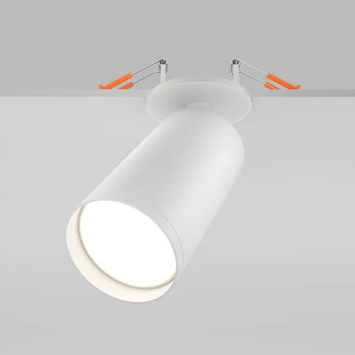 Встраиваемый светильник Ceiling FOCUS S, 1xGU10 Белый (Maytoni Technical, C049CL-U-1W) - Amppa.ru