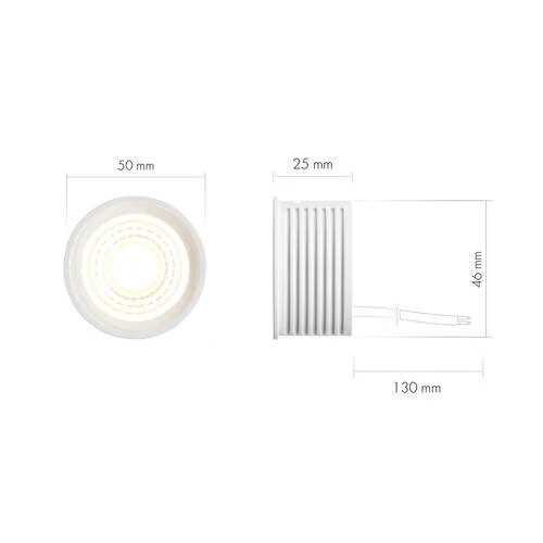 Лампа Slim Led 8W, 3000K, белый (Denkirs, DK3000-8W dim) - Amppa.ru