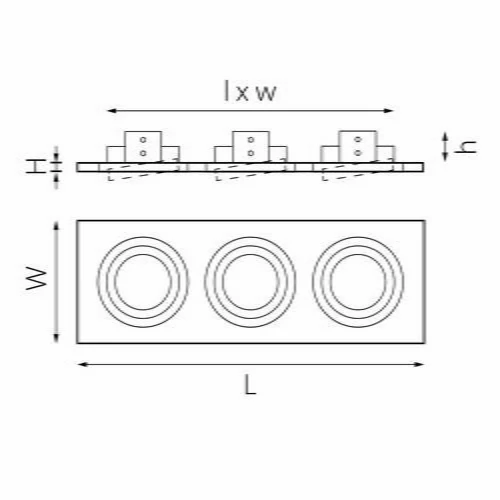 Комплект из светильника и рамки Intero 16 Intero 16 Lightstar i539060706