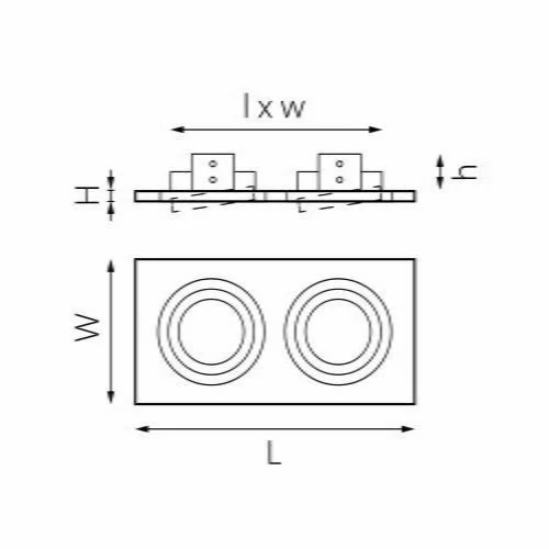 Комплект из светильника и рамки Intero 16 Intero 16 Lightstar i5260606