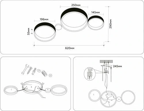 Потолочная люстра Ambrella Light FL FL4812 - Amppa.ru