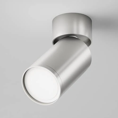 Потолочный светильник Ceiling FOCUS S, 1xGU10 Матовое Серебро (Maytoni Technical, C050CL-U-1S) - Amppa.ru