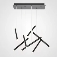 Люстра Dutti D0068 LED Chandelier Modern 7 Black (ImperiumLoft, 243986-22)