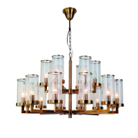 Подвесная люстра Assembly, 18xE14, Бронза и Прозрачный (Favourite, 2060-18P)