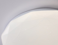 Светодиодный светильник RGB с пультом управления WH белый IP20 46W 3000K-6500K+RGB D380*60 (ПДУ ИК) (Ambrella Light, FZ417)