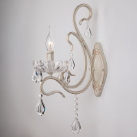 Бра с хрусталем 12205/1 белый (Eurosvet, 00000059680)