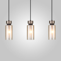 Подвесной светильник со стеклянными плафонами 50115/3 черный (Eurosvet, a050251)