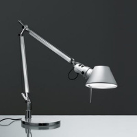 Настольная лампа Tolomeo Mini, Хром/Хром (Artemide, 1531010A+A008600)